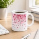 Tasse »Herzregen – rote & pinke Herzen«