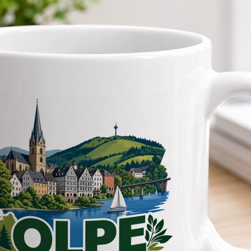 Tasse »Olpe – Am Biggesee zuhause«