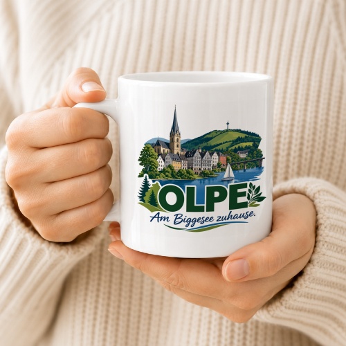 Tasse »Olpe – Am Biggesee zuhause«