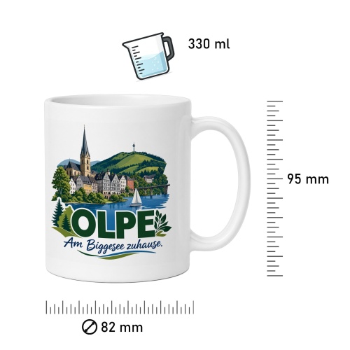Tasse »Olpe – Am Biggesee zuhause«