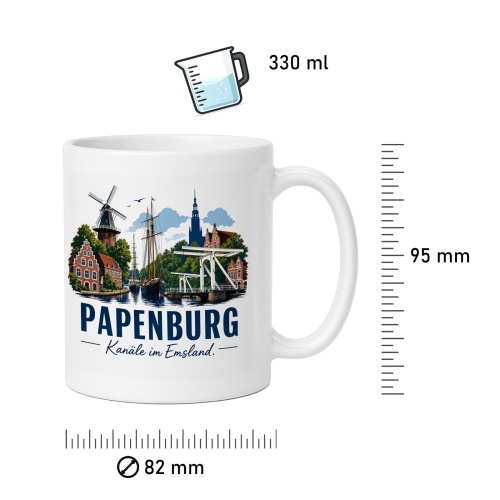 Tasse »Papenburg – Kanäle im Emsland«