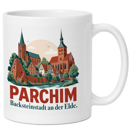 Tasse »Parchim – Backsteinstadt an der...