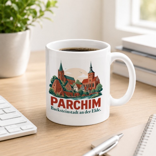 Tasse »Parchim – Backsteinstadt an der Elde«
