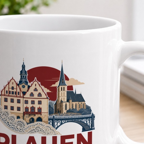 Tasse »Plauen – Spitzenstadt im Vogtland«