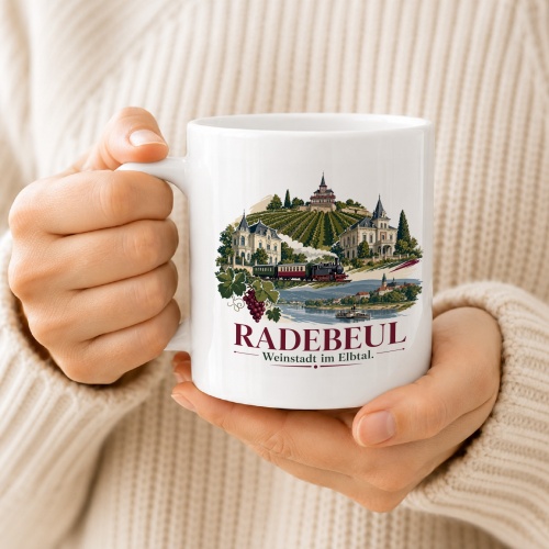 Tasse »Radebeul – Weinestadt im Elbtal«