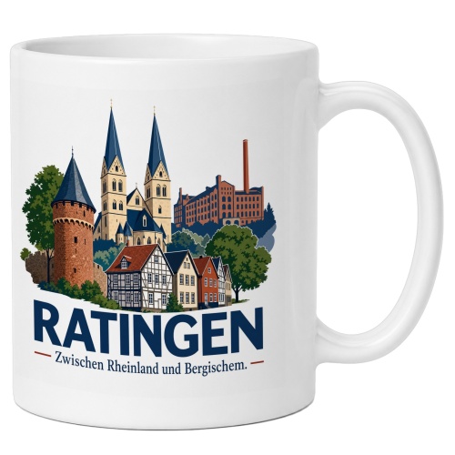Tasse »Ratingen – Zwischen Rheinland und...