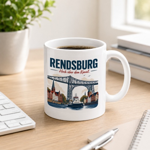 Tasse »Rendsburg – Hoch über dem...