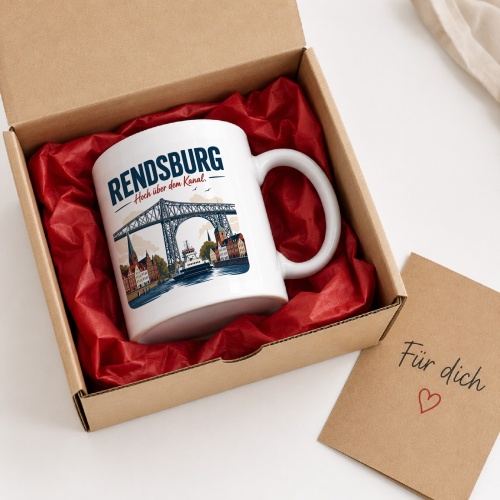 Tasse »Rendsburg – Hoch über dem Kanal«