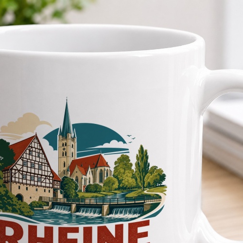 Tasse »Rheine – An der Ems zuhause.«