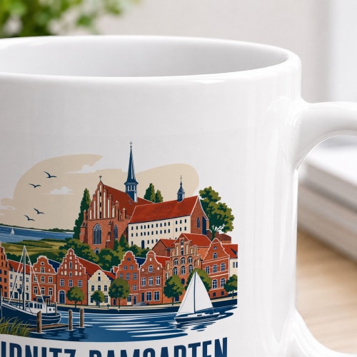 Tasse »Ribnitz-Damgarten – Bernsteinstadt am Bodden«