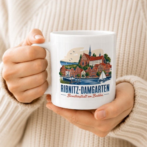 Tasse »Ribnitz-Damgarten – Bernsteinstadt am Bodden«