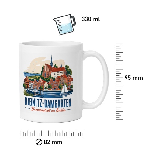Tasse »Ribnitz-Damgarten – Bernsteinstadt am Bodden«