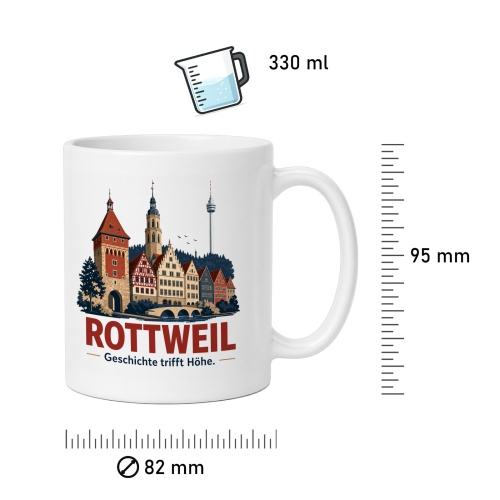 Tasse »Rottweil – Geschichte trifft Höhe.«