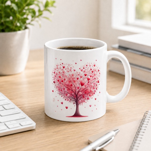 Tasse »Herzbaum – Liebevoll gestaltetes Motiv«