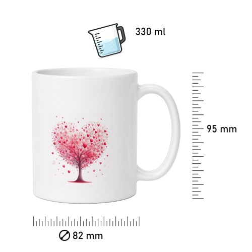 Tasse »Herzbaum – Liebevoll gestaltetes Motiv«