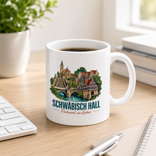 Tasse »Schwäbisch Hall – Fachwerk am Kocher«