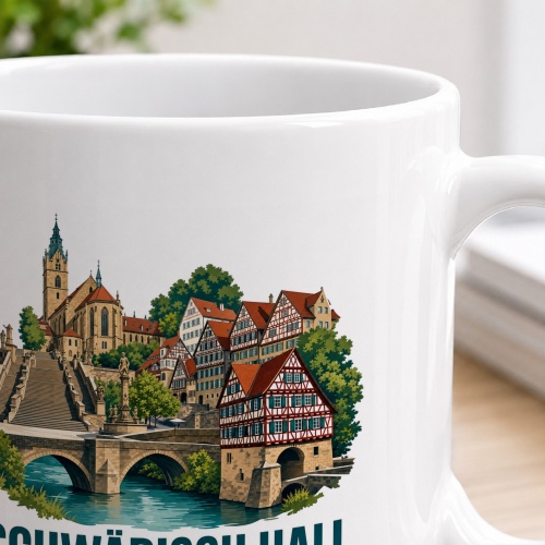 Tasse »Schwäbisch Hall – Fachwerk am Kocher«