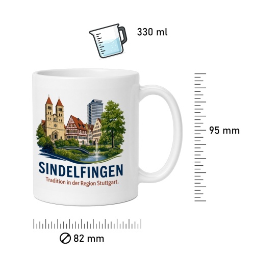Tasse »Sindelfingen – Tradition Region Stuttgart«
