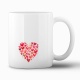 Tasse »Herz aus Aquarell-Herzen«