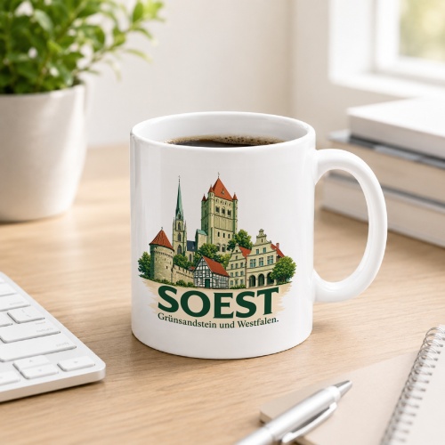 Tasse »Soest – Grünsandstein und Westfalen«
