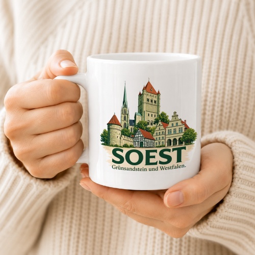 Tasse »Soest – Grünsandstein und Westfalen«