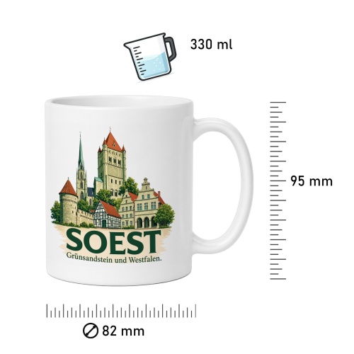 Tasse »Soest – Grünsandstein und Westfalen«