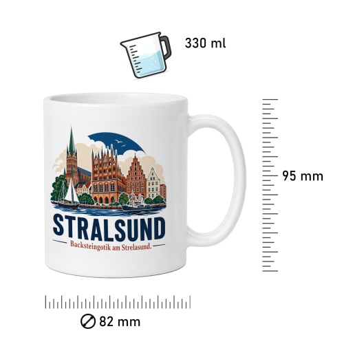 Tasse »Stralsund – Backsteingotik am Strelasund«