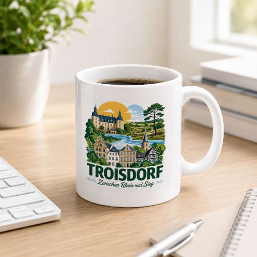 Tasse »Troisdorf – Zwischen Rhein und Sieg«