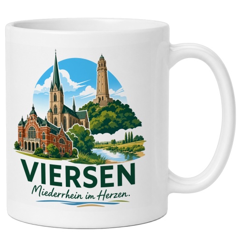 Tasse »Viersen – Niederrhein im Herzen«