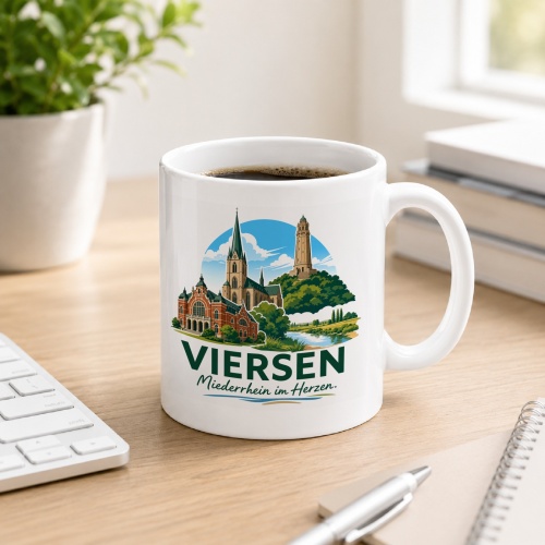 Tasse »Viersen – Niederrhein im Herzen«