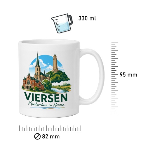 Tasse »Viersen – Niederrhein im Herzen«