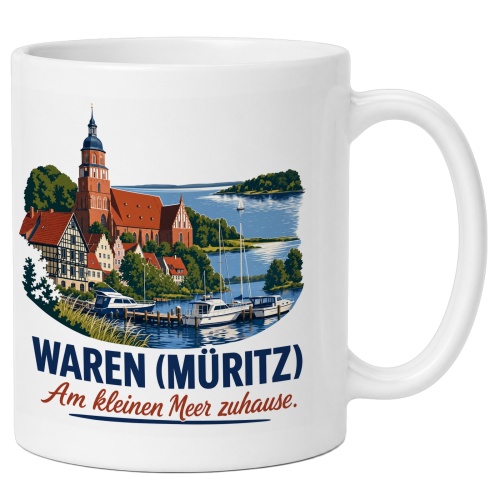 Tasse »Waren (Müritz) – Am kleinen Meer...