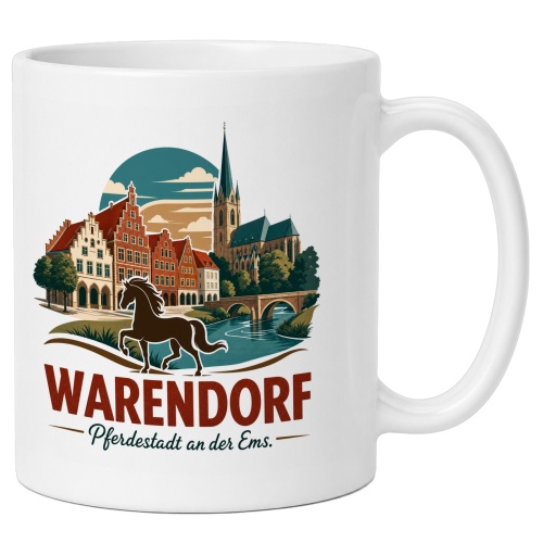 Tasse »Warendorf – Pferdestadt an der Ems«