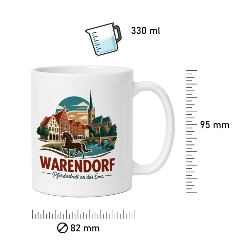 Tasse »Warendorf – Pferdestadt an der Ems«