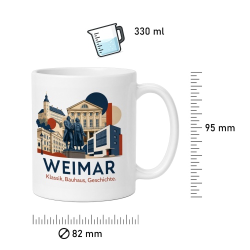 Tasse »Weimar – Klassik, Bauhaus, Geschichte«