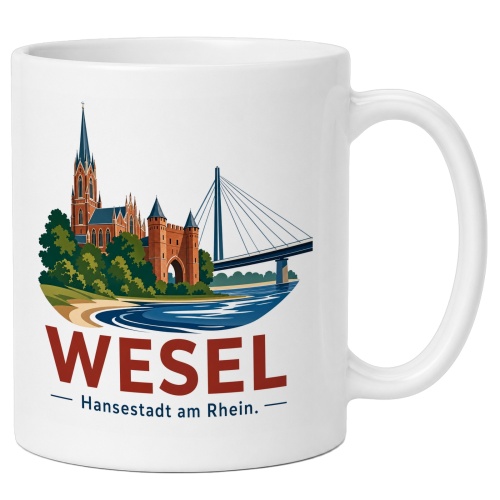 Tasse »Wesel – Hansestadt am Rhein«