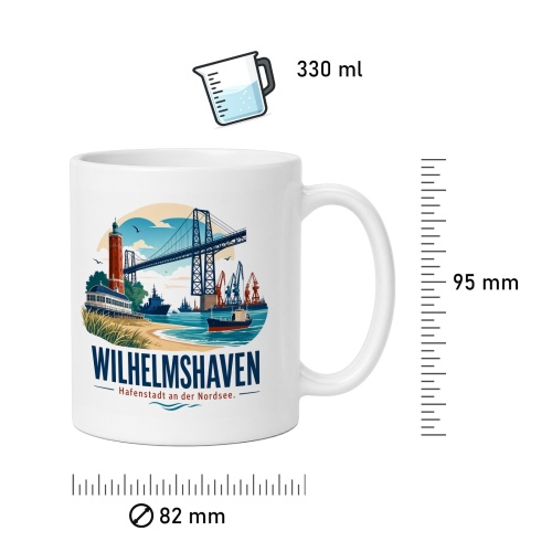 Tasse »Wilhelmshaven – Hafenstadt an der Nordsee«