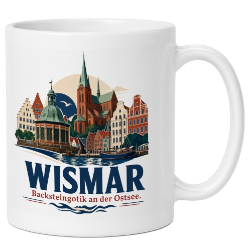 Tasse »Wismar – Backsteingotik an der...