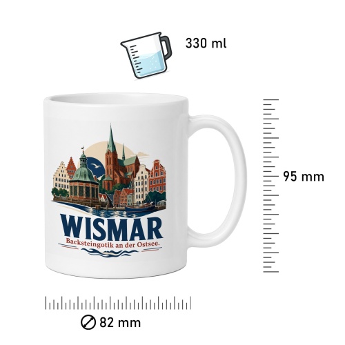 Tasse »Wismar – Backsteingotik an der Ostsee«