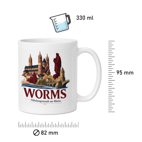 Tasse »Worms – Nibelungenstadt am Rhein«