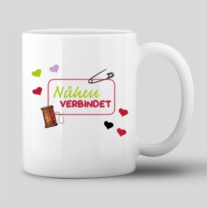Tasse "Nähen verbindet"