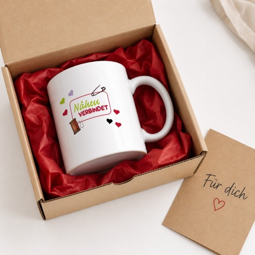 Tasse »Nähen verbindet«