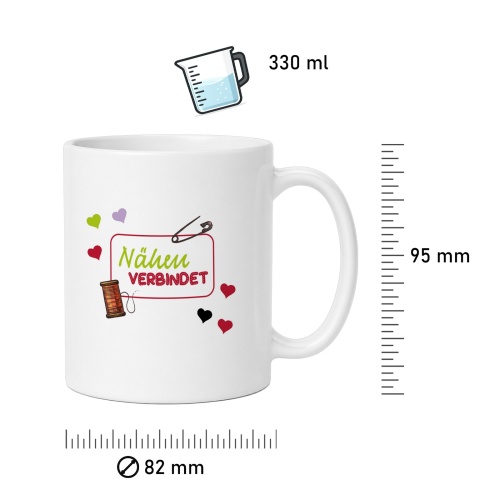 Tasse »Nähen verbindet«
