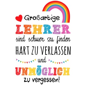 Tasse "großartige Lehrer"