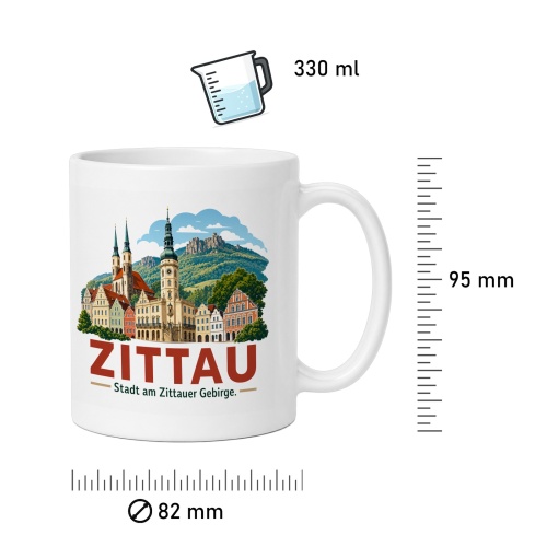 Tasse »Zittau – Stadt am Zittauer Gebirge«