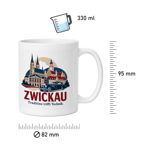 Tasse »Zwickau – Tradition trifft Technik«