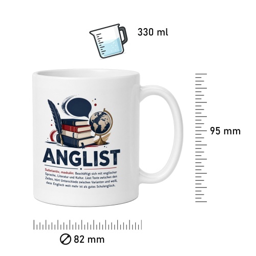 Tasse »Anglist« – Geschenk für Englisch-Fans