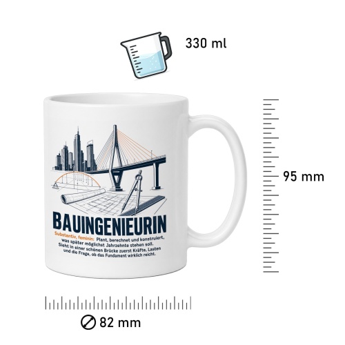 Tasse »Bauingenieurin«