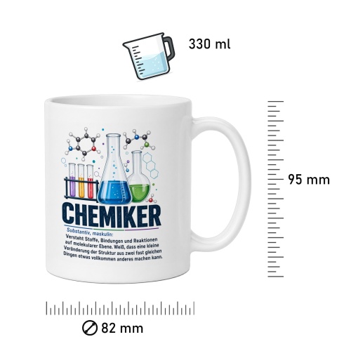 Tasse »Chemiker – Substantiv, maskulin«