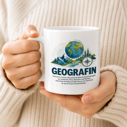 Tasse »Geografin«